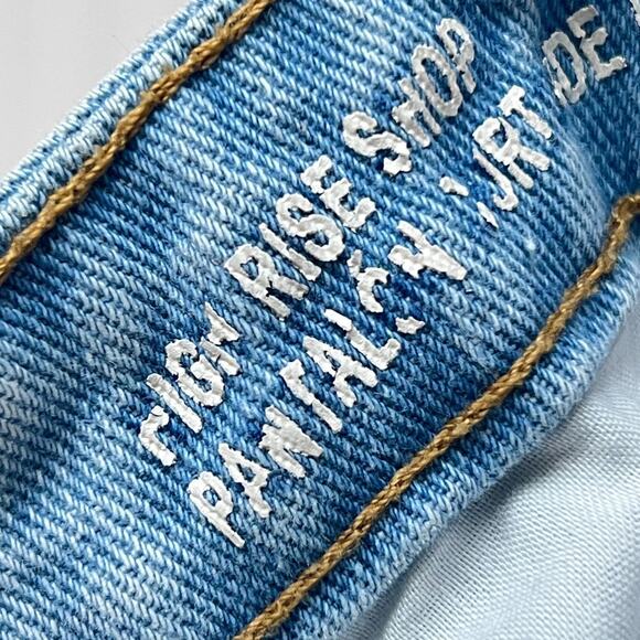 Wild Fable Women's 4 High Rise Light Wash Denim Cut-Off Shorts Frayed Hem Cotton - Picture 7 of 12